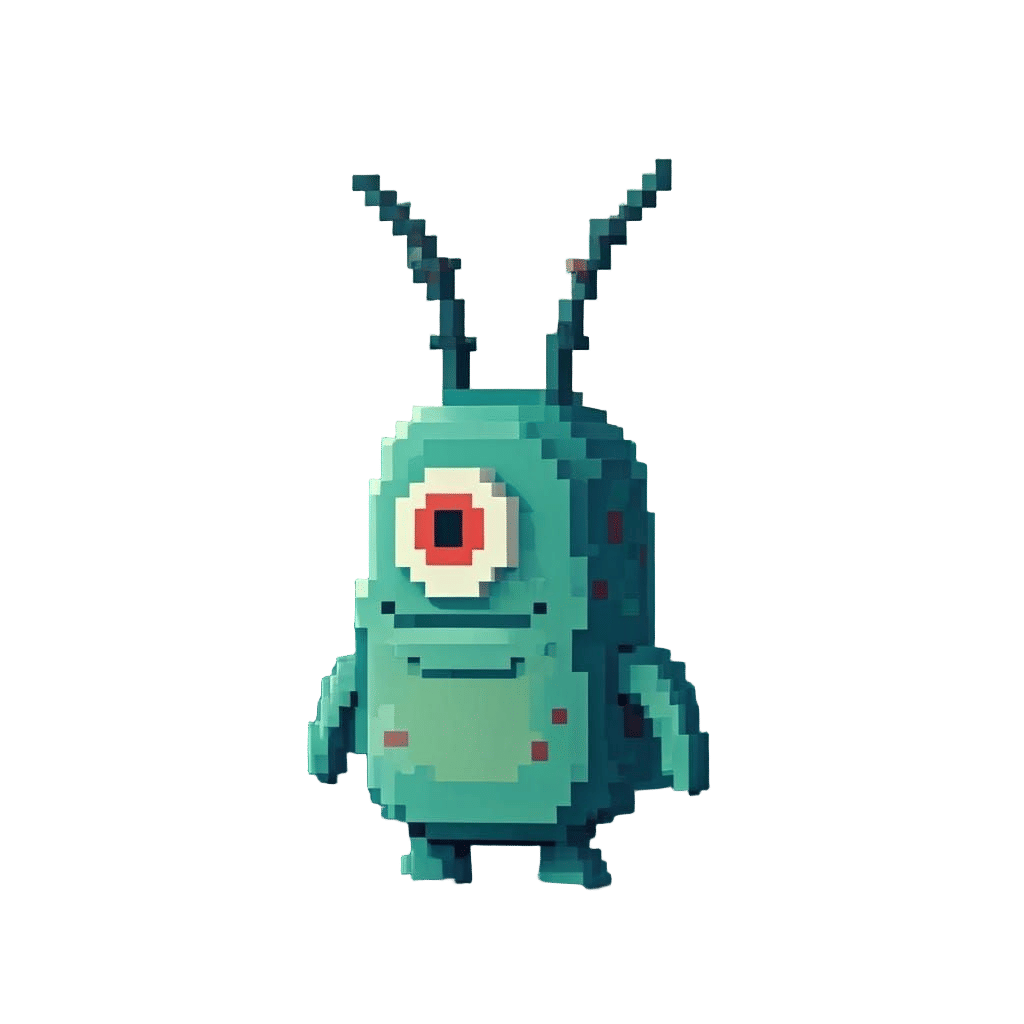 Plankton as 8-bit Pixel Art