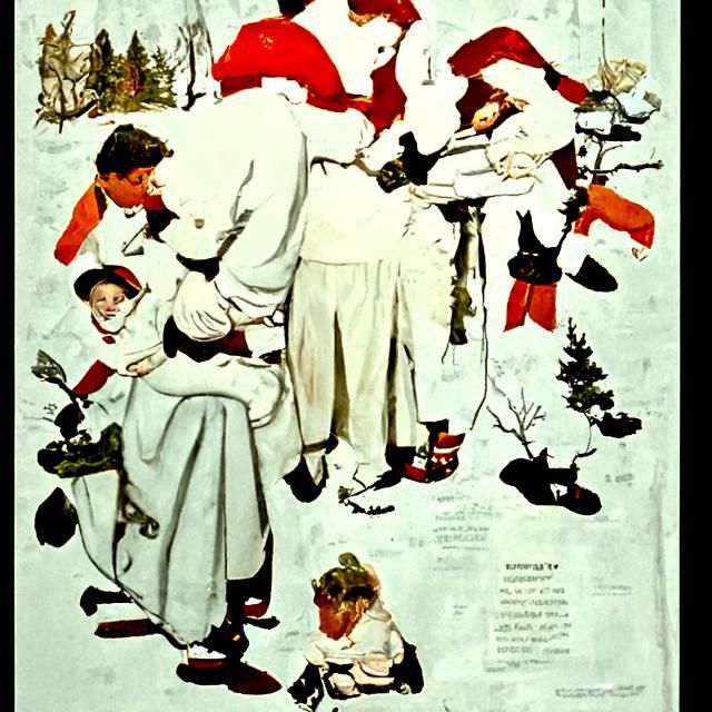 Family Christmas Gathering in Vermont, Americana Style