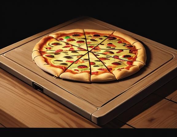 Hyper-Realistic Pizza Box Still Life