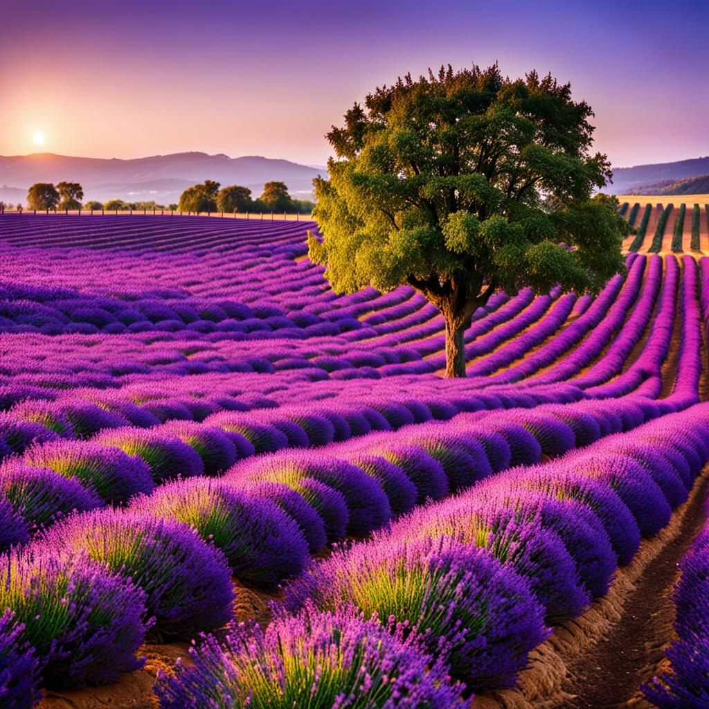 Endless lavender field