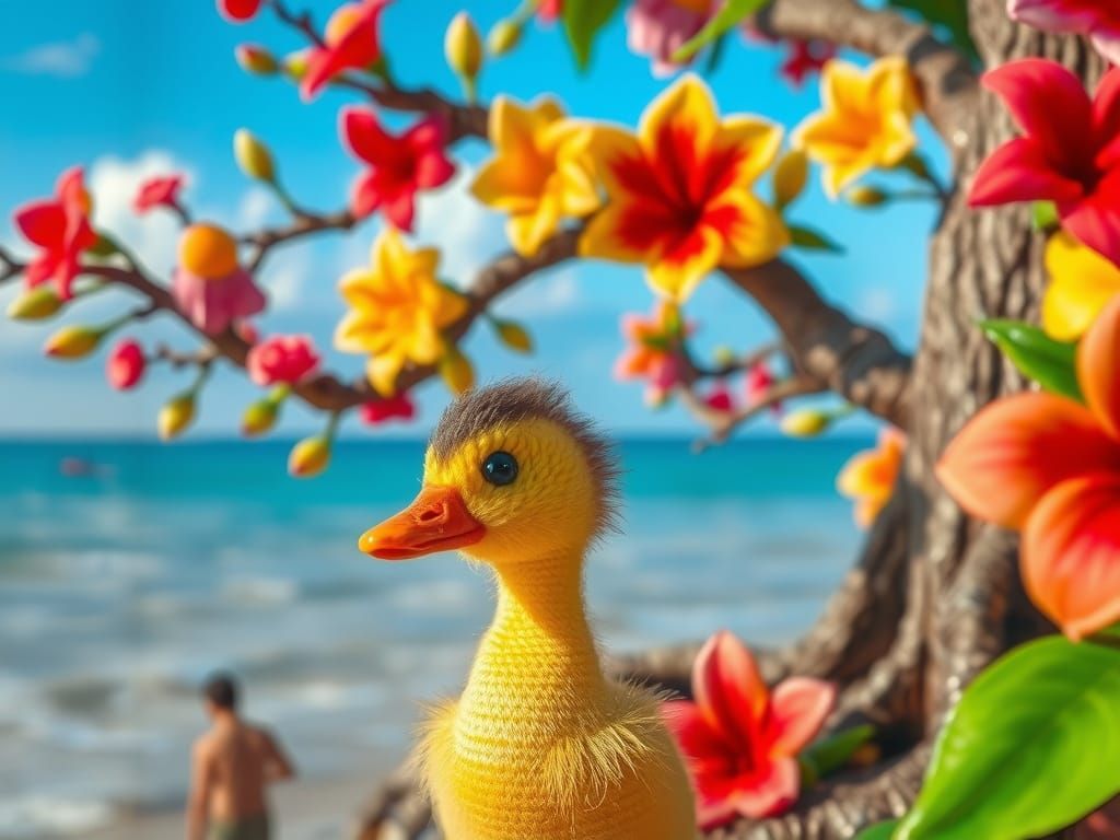 Majestic Crochet Tree of Life Blooms in Vibrant Colors