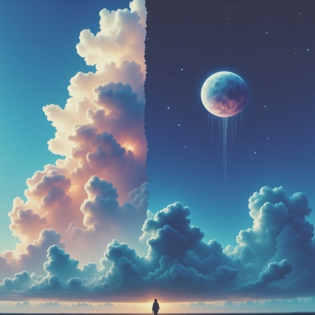 Dual Weather Phenomenon: Sandstorm Meets Thunderstorm