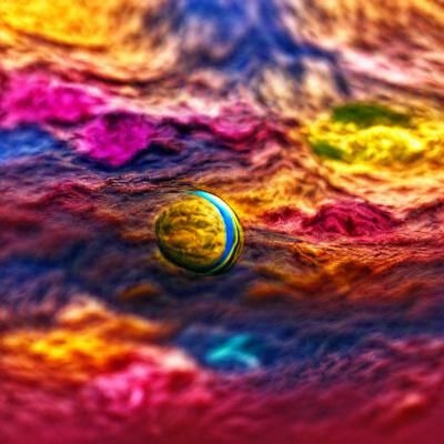 Colorful Alien Planet in 8K Resolution