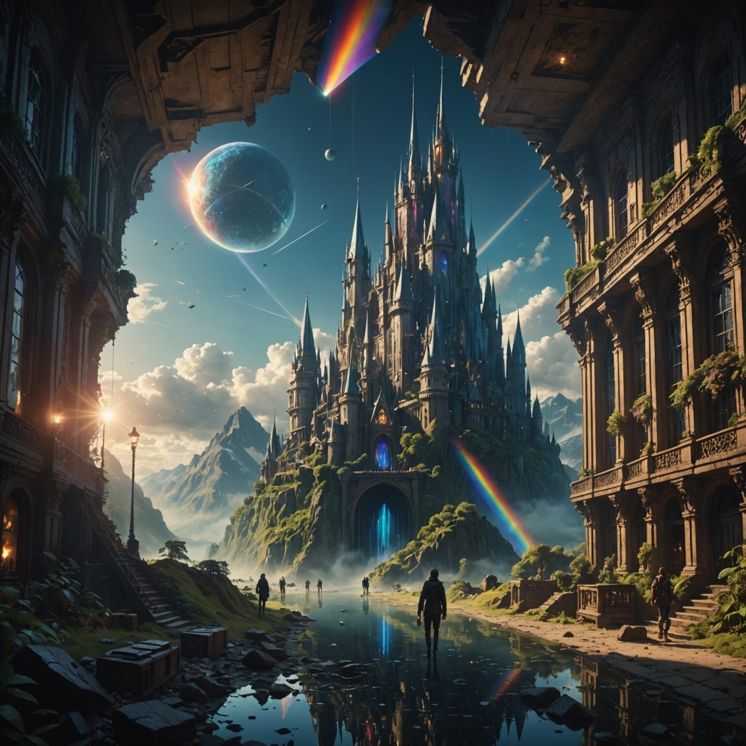 Epic Prism Break Digital Matte Painting