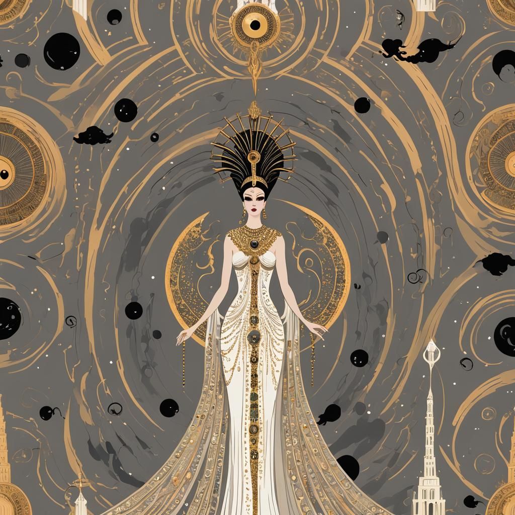 Apocalypse in Art Deco Erté Style