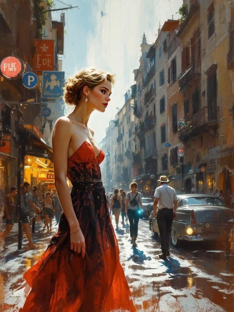 Figure Study in Rome: Zorn and Saville Inspired Pulp Art