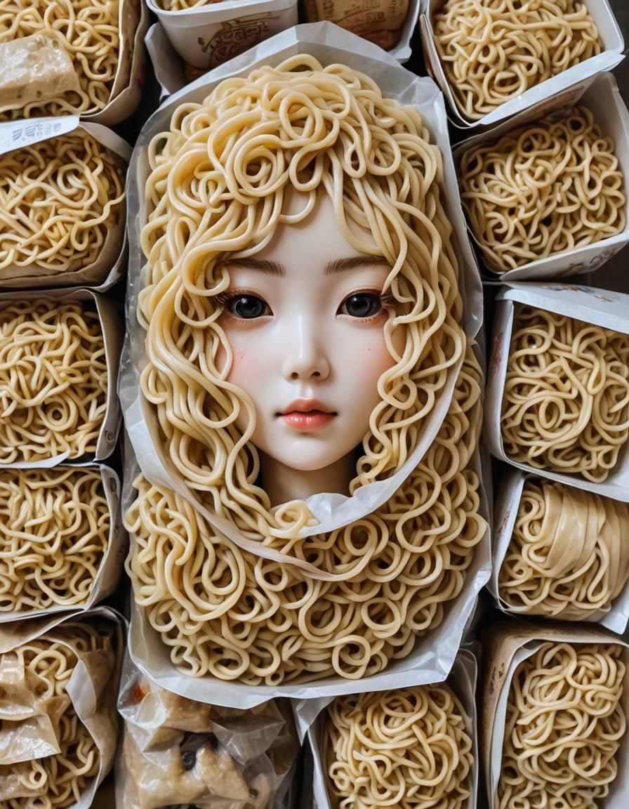 Whimsical Noodle Doll Delight