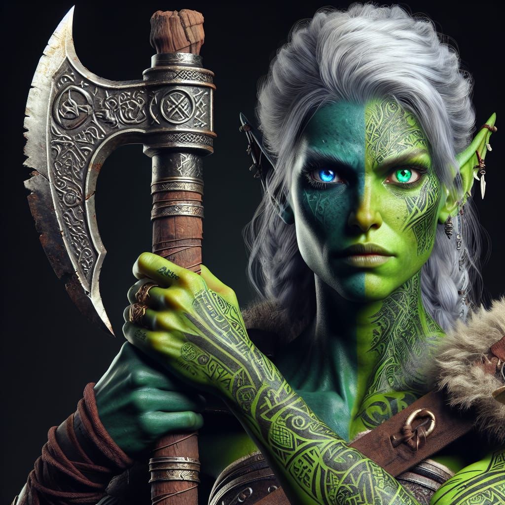 Being a female orc isn't as easy as she makes it look