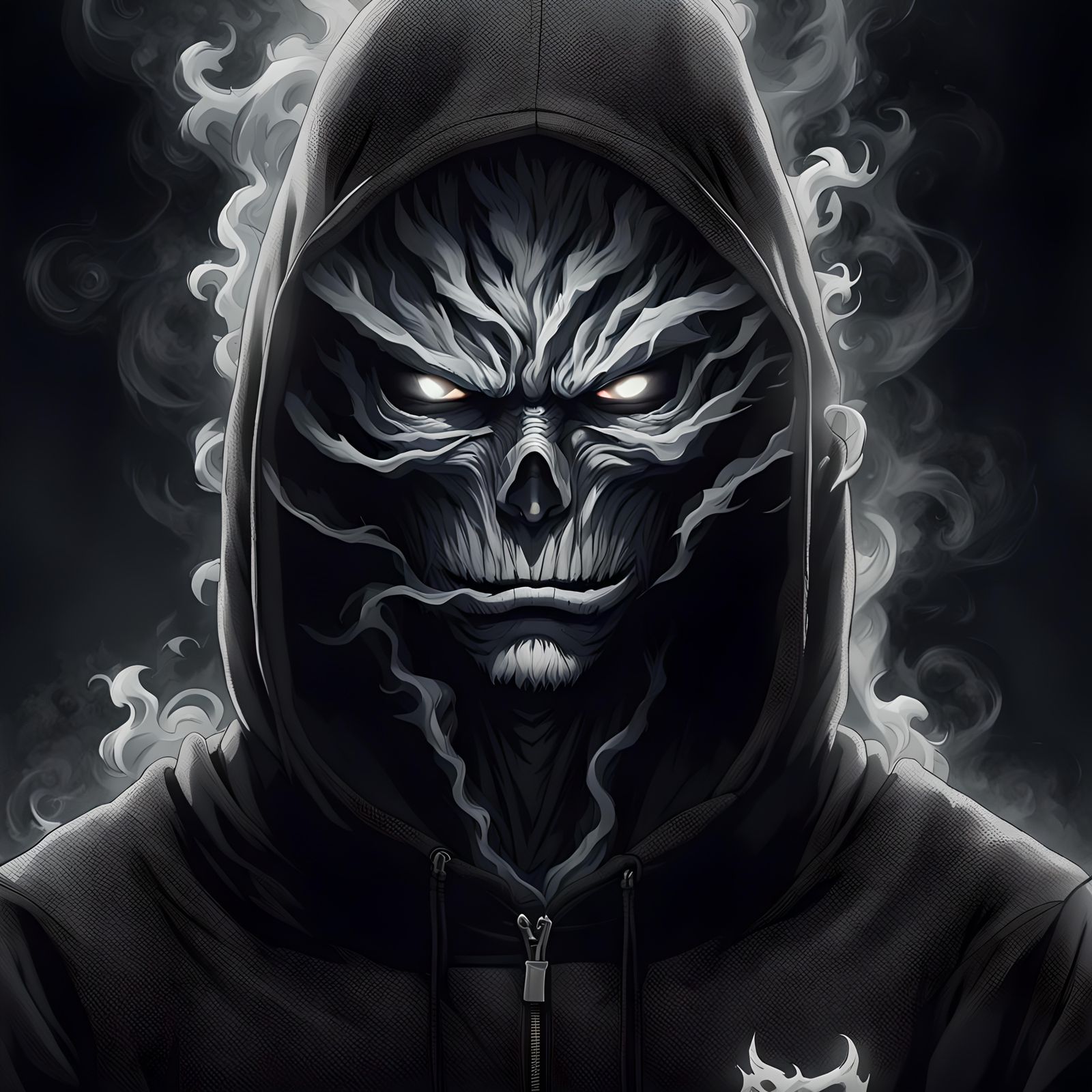 Smoke Face Killa: Enigmatic Anti-Hero Character Design