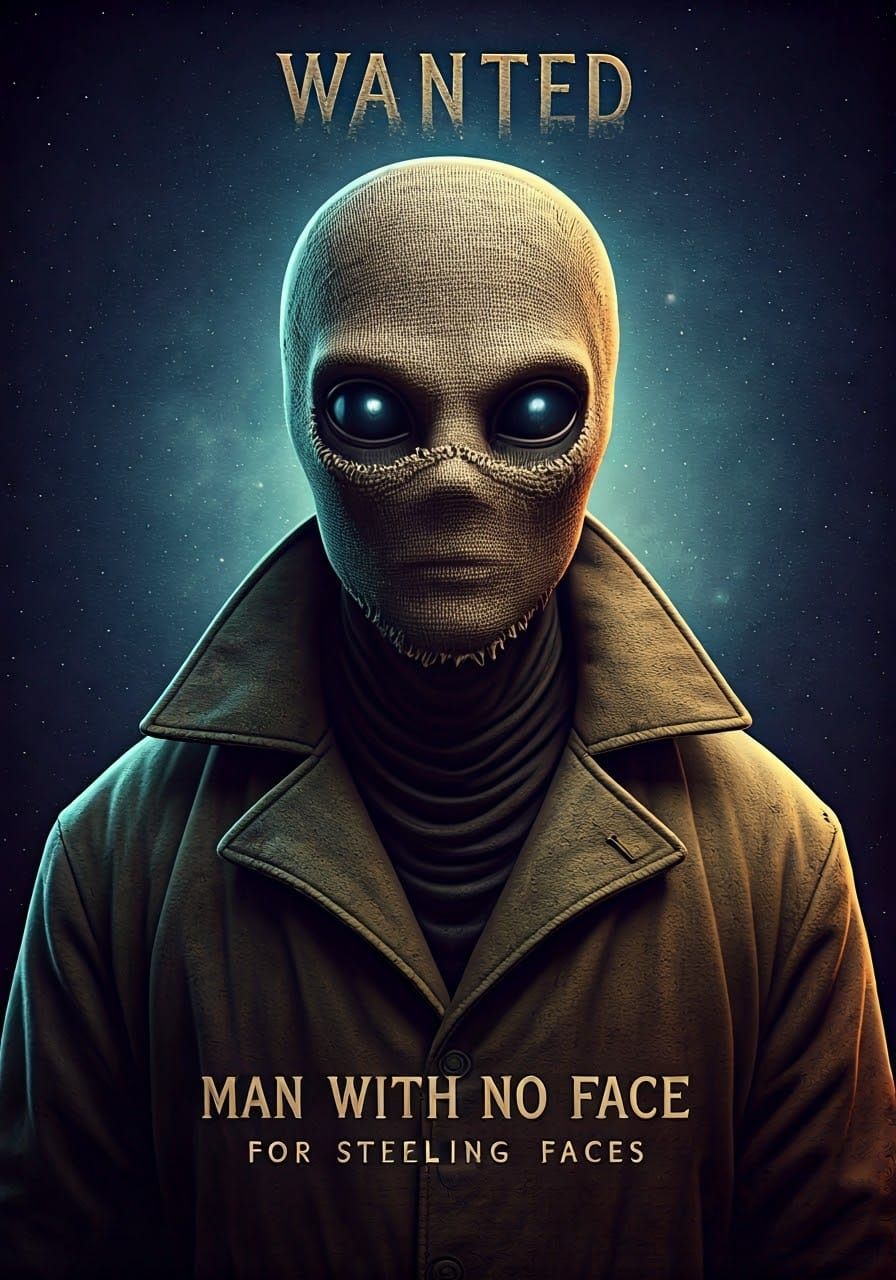 Intergalactic Wanted Poster: Man with No Face