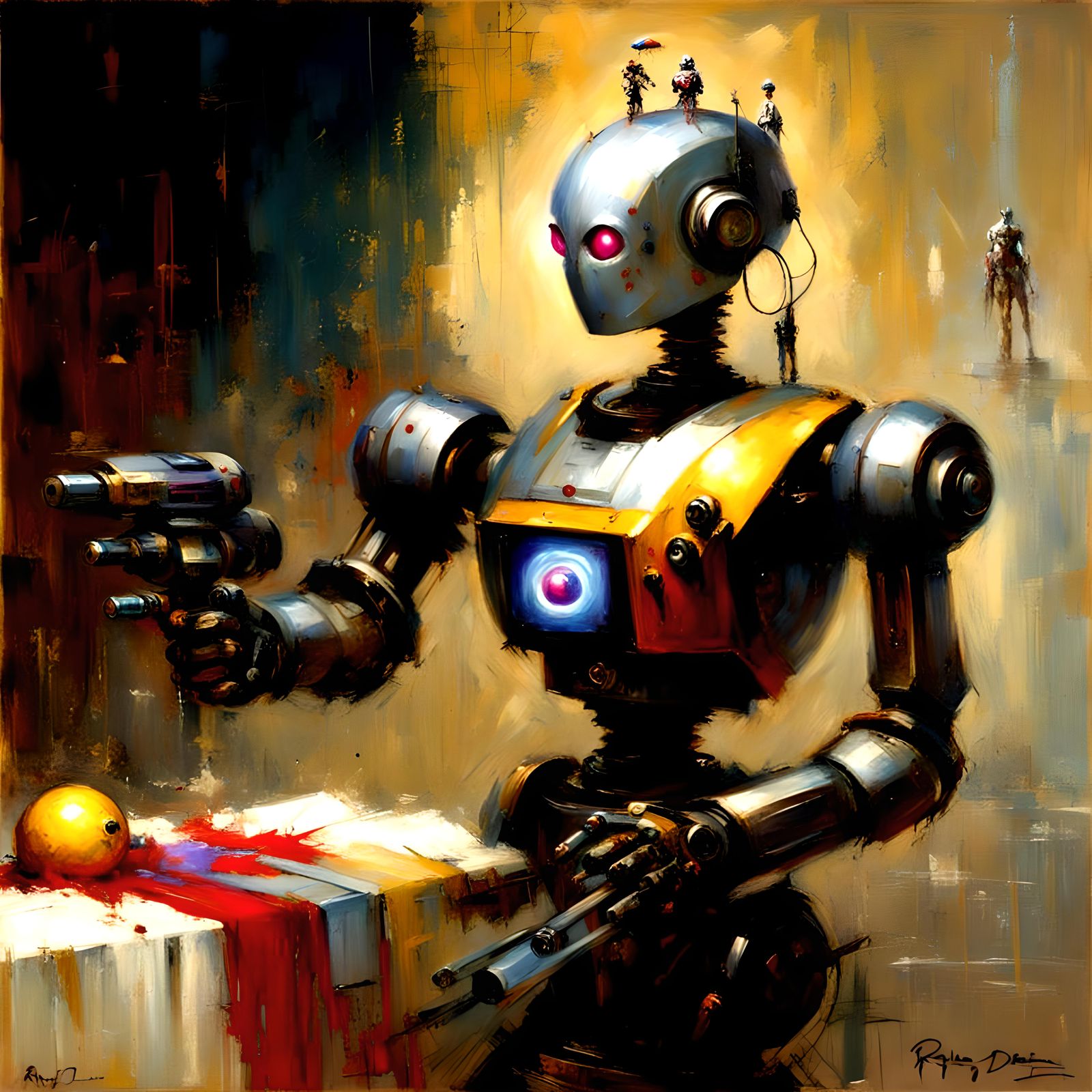 Raygun gothic robot, pino daeni