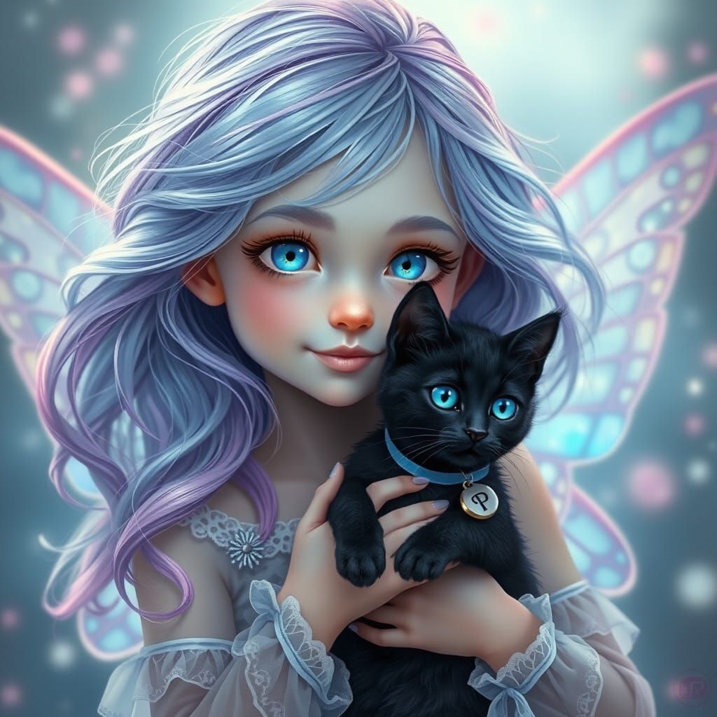 Hyperrealistic Fairy Girl in Dreamy Atmosphere