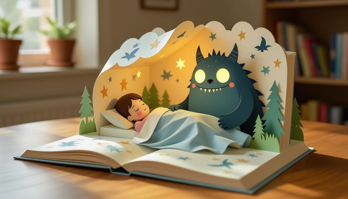 Magical Pop-Up Book Scene with Gentle Monster