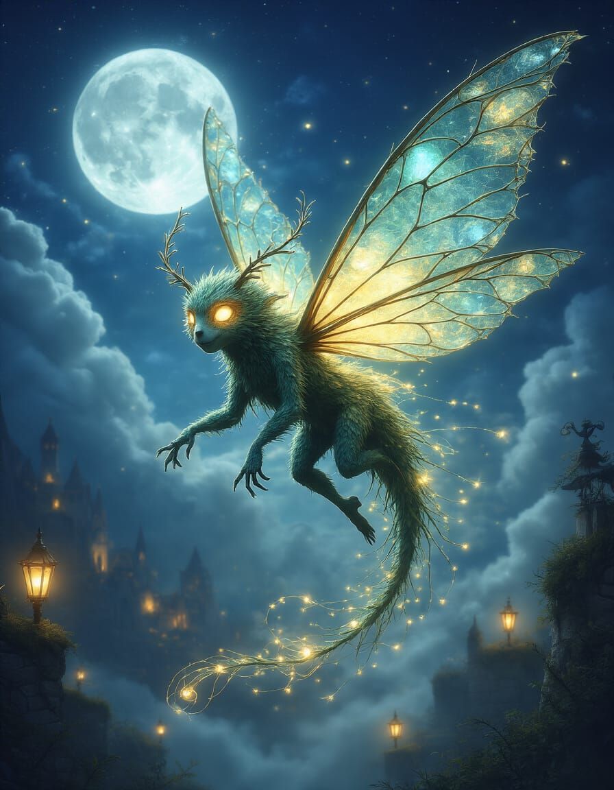 Chrysocolla Creature with Goldvein Cobweb Prismatic Spectral...