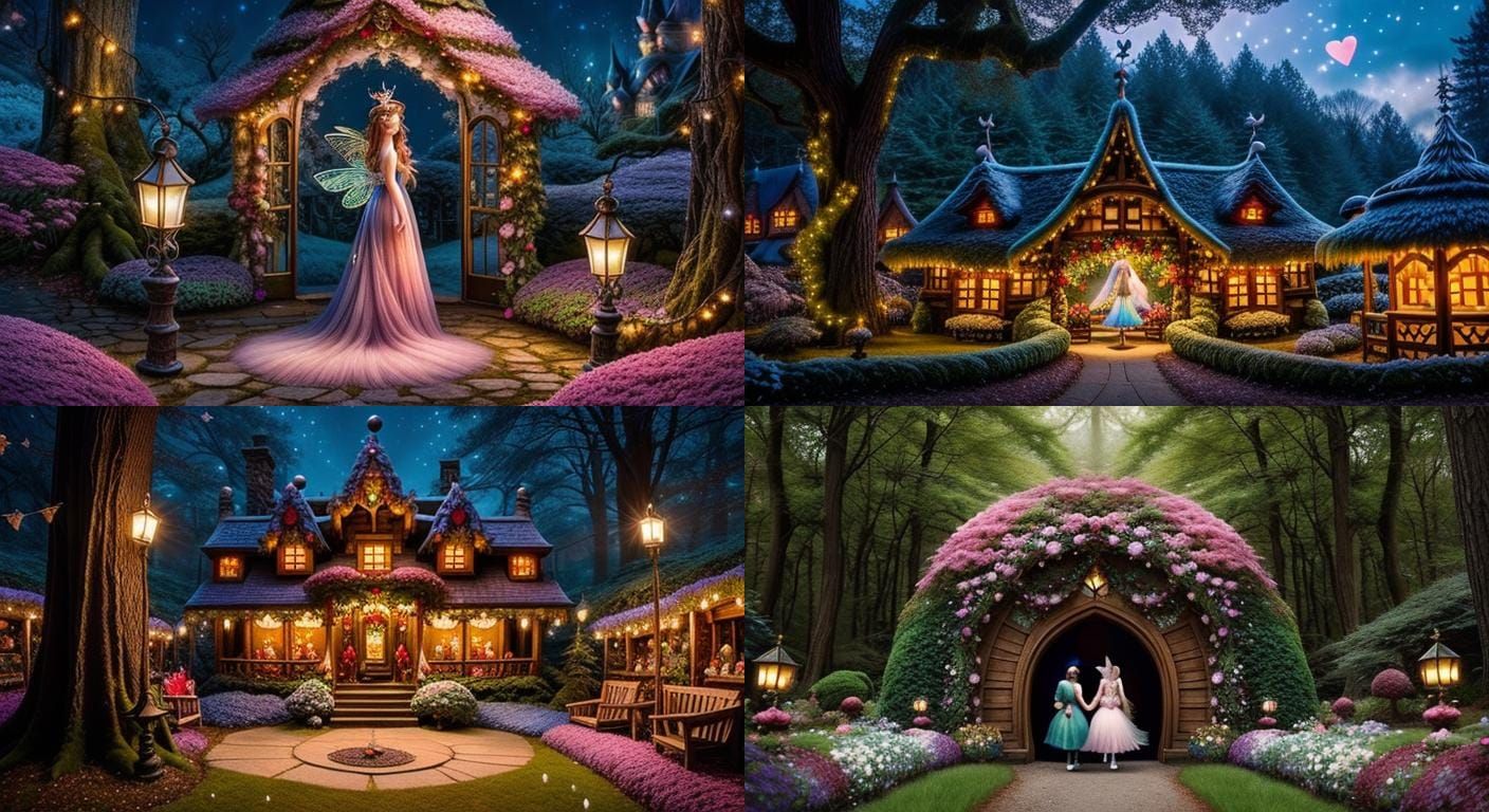 Whimsical Fairy Wonderland of Love and Joy