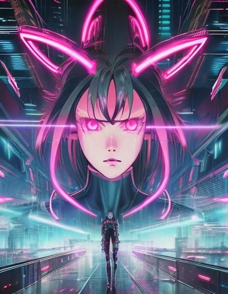 Cyberpunk Anime VHS Cover: Voltage Voltage