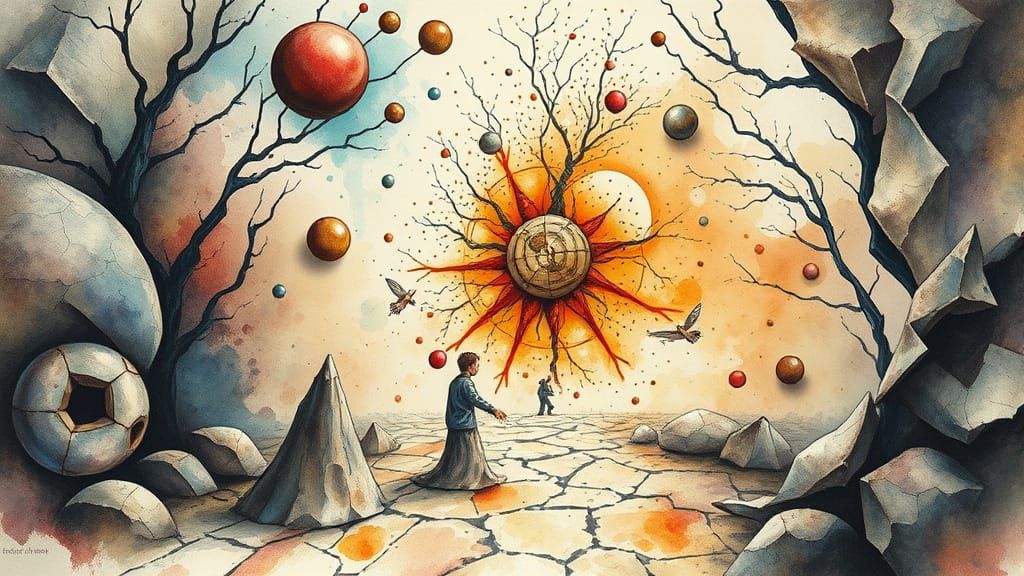 Surreal Path: Wet-Wash Watercolour with Ink