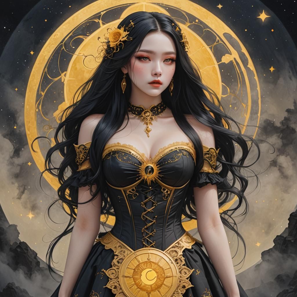 Dream Fairytale: Eclipse in Moon and Sun Corset