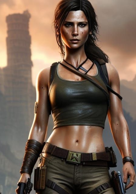 Millie Bobby Brown as Lara Croft 246