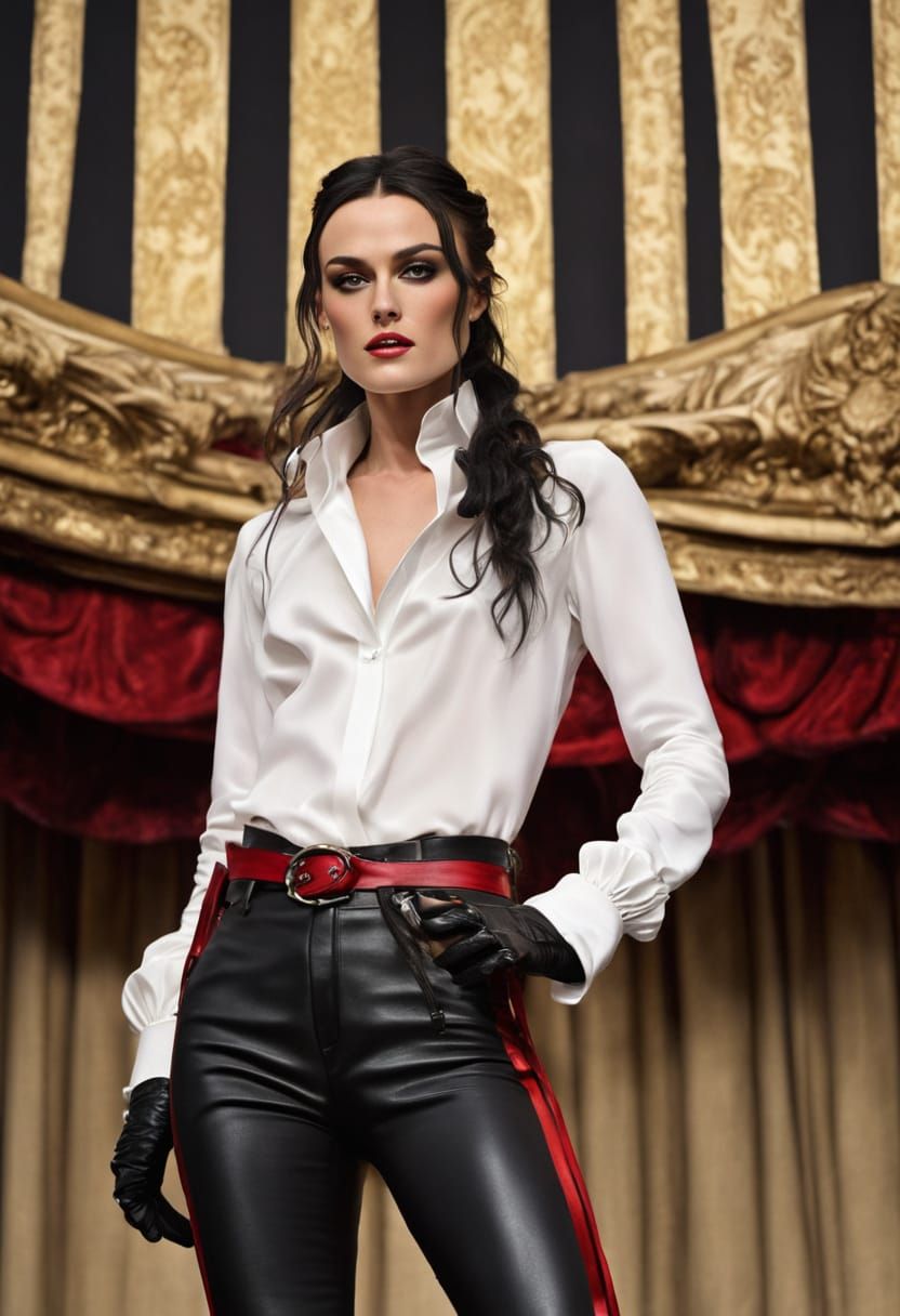 Ethereal Rockstar Pop Singer in Baroque Glamour