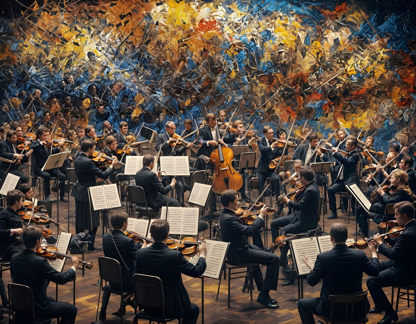 Different Instruments United in Song Through Math