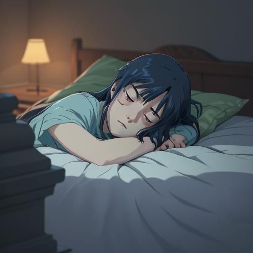 Lonely Pillow in Studio Ghibli Anime Style