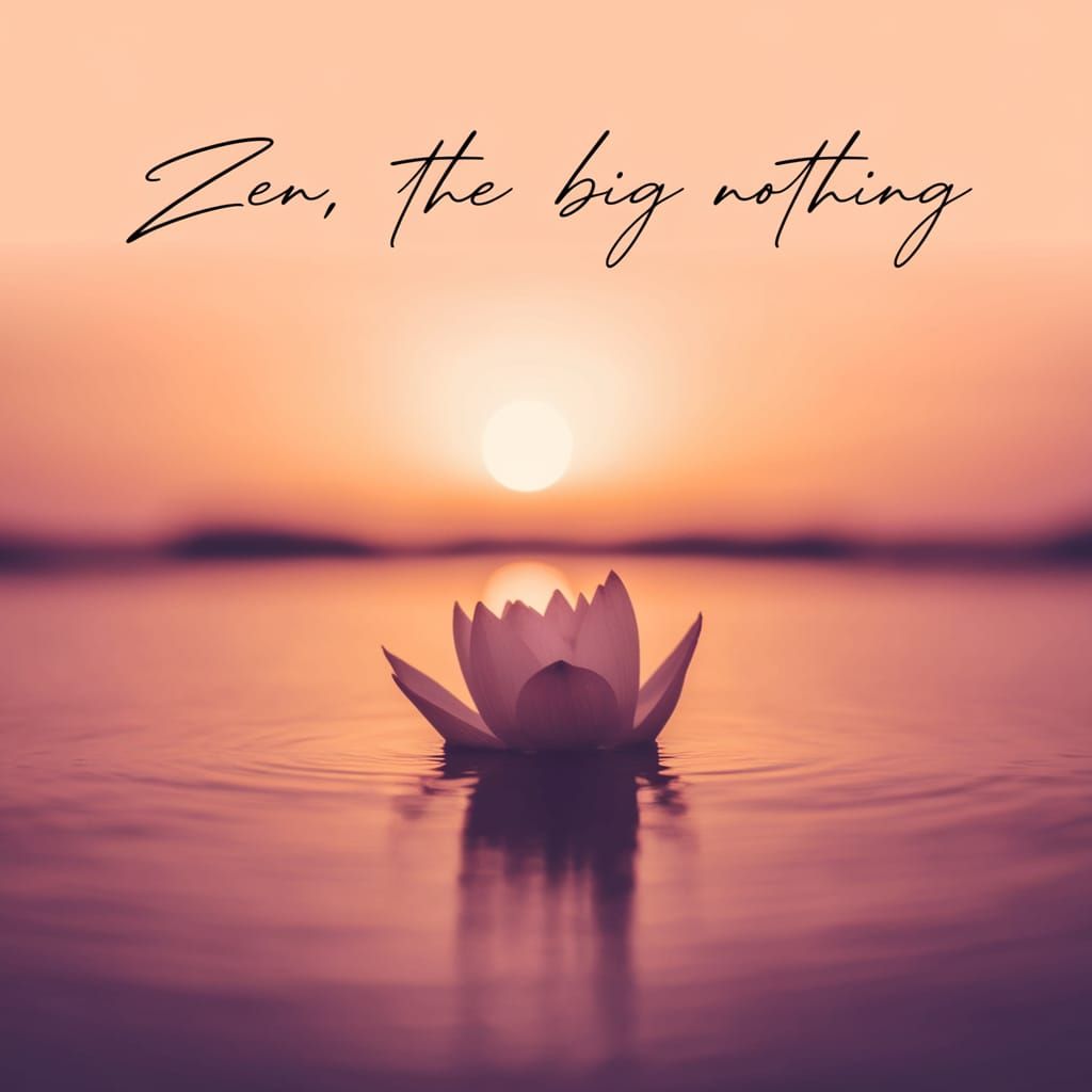 Serene Golden Hour CD Cover with Lotus Flower