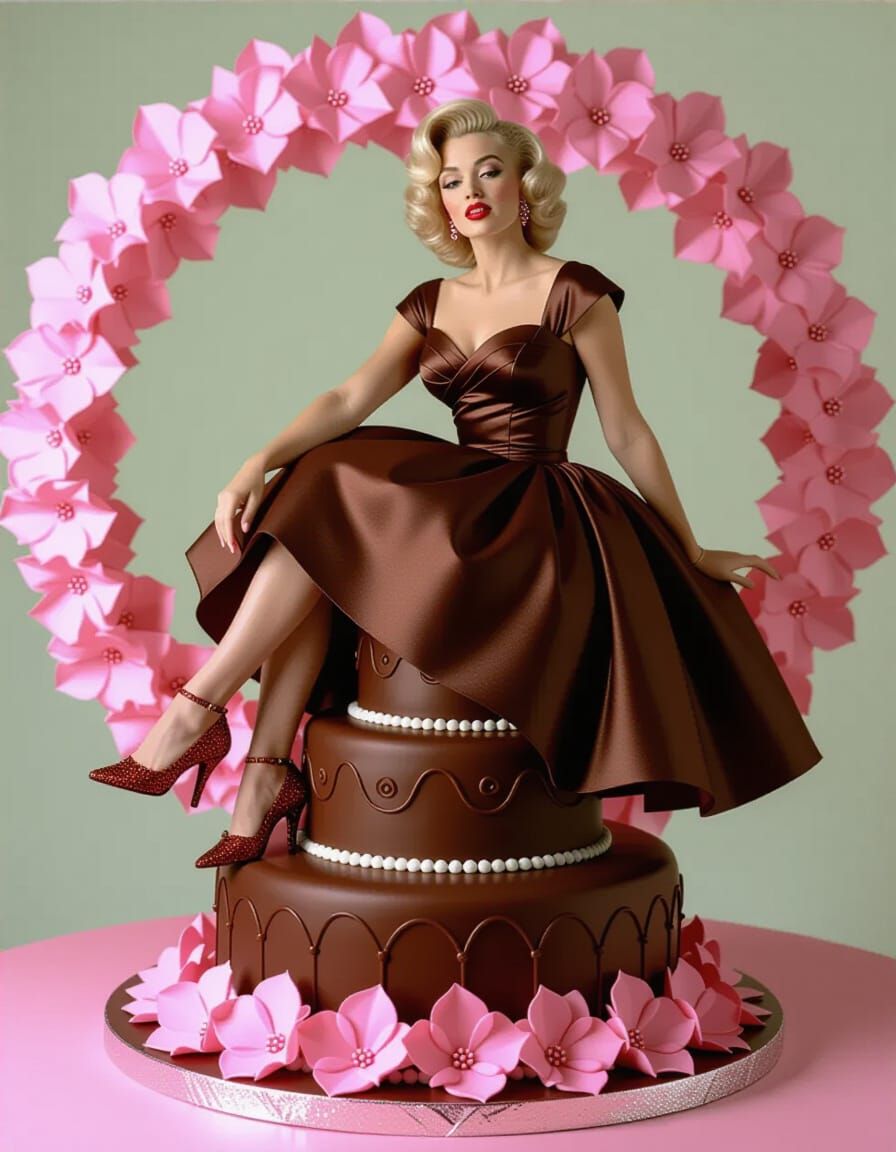Marilyn Monroe Chocolate Cake