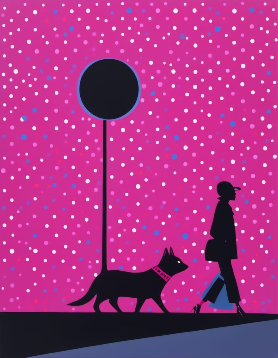 Going for a walk with my human