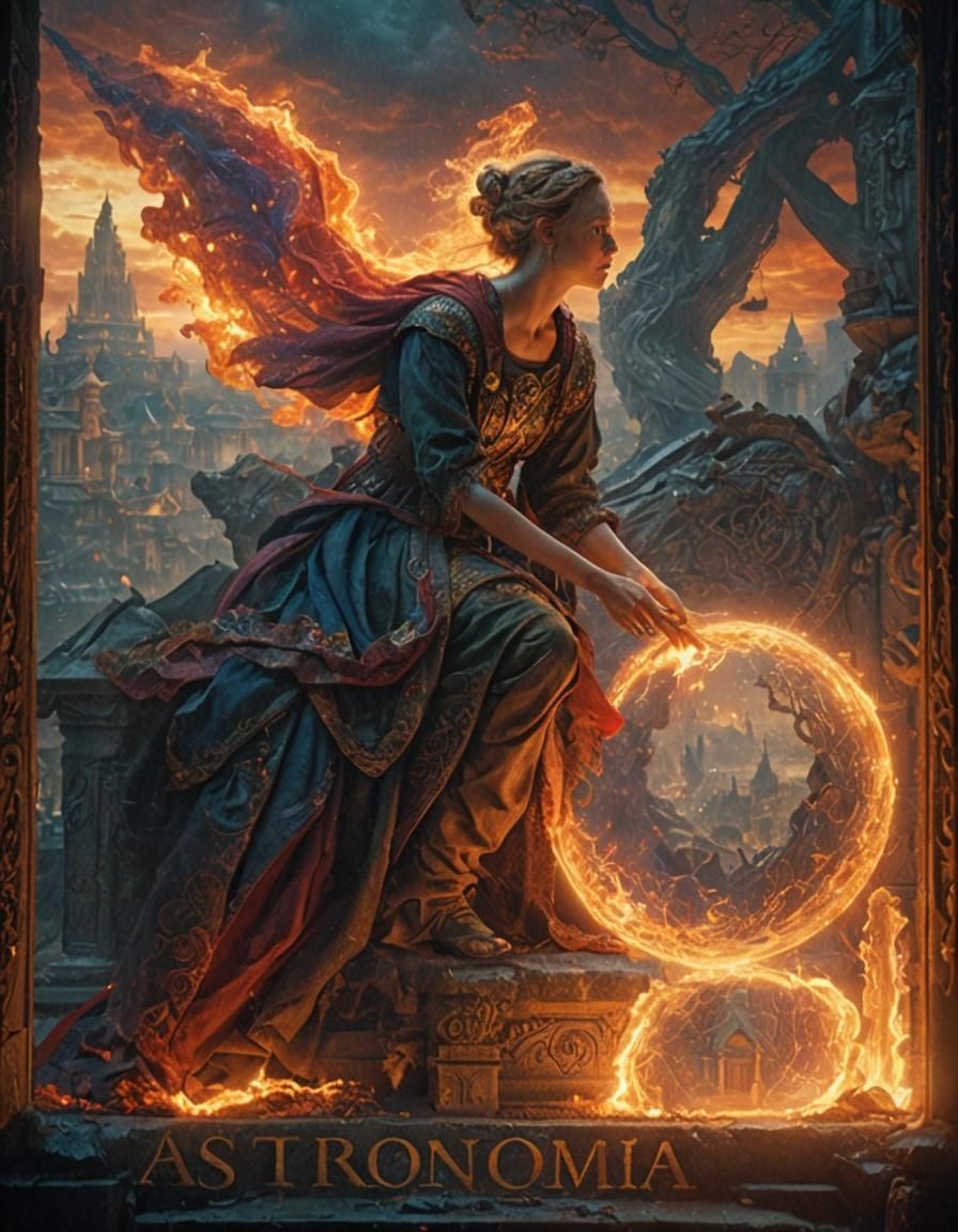 Dramatic Person with Ethereal Light in Digital Painting