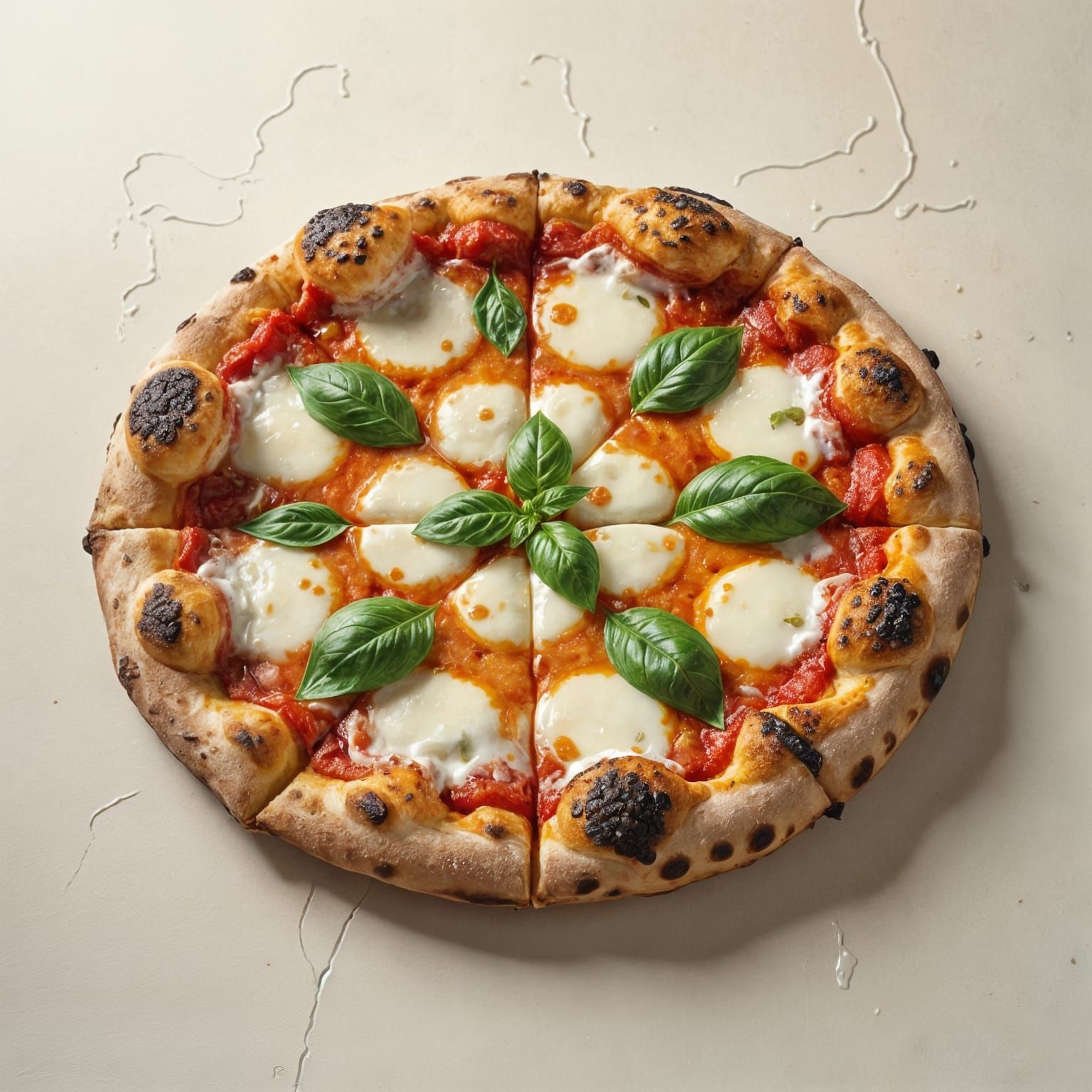 Hyperrealistic Neapolitan Pizza Book Cover Design