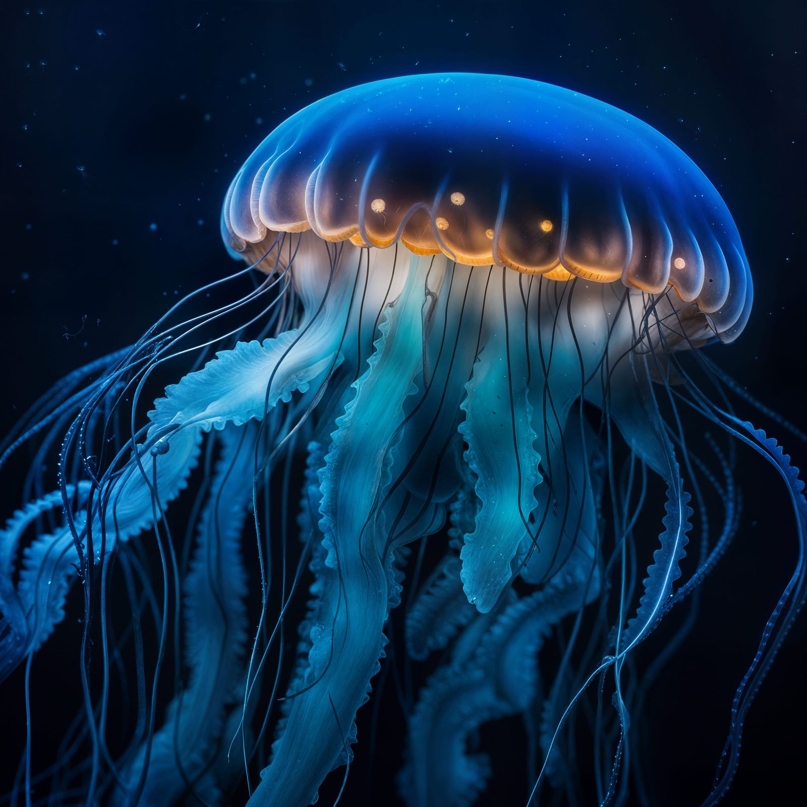 Luminous Jellyfish in Hyperrealistic Detail
