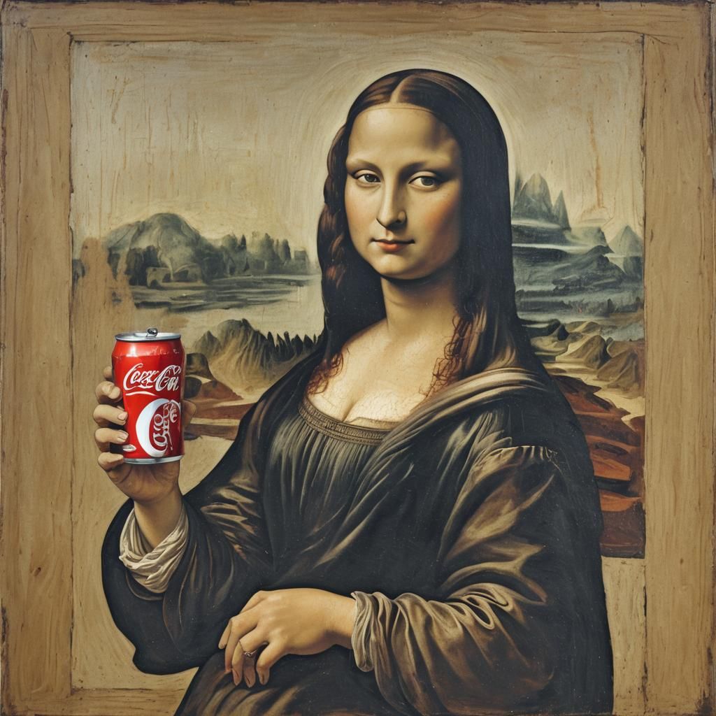 Mona Lisa Drinks Coke: A Modern Renaissance Painting