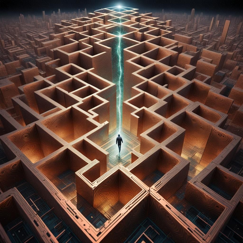 Trans-human Ascension in Cyberpunk Motherboard Cosmos