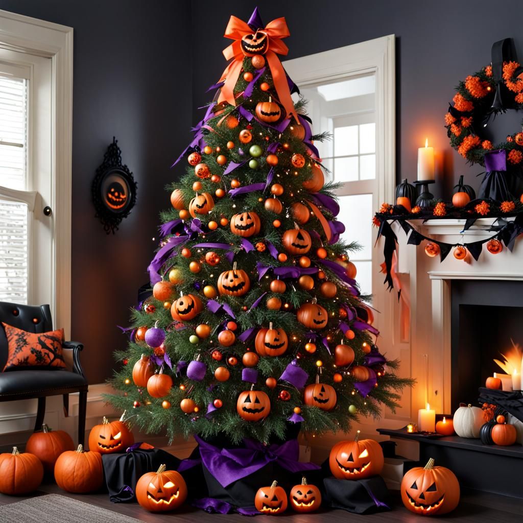 Halloween Christmas Tree Hybrid Decoration
