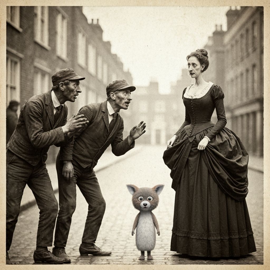 "S'cuse us Mum, but would ya' mind if we lovingly petted yer FufJuf?"