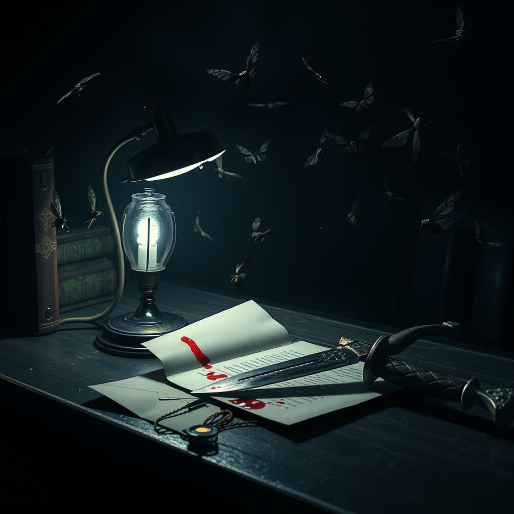 Midnight Shadows Unfold in Dark Gothic Realism