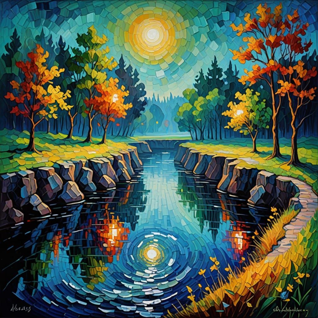 Hope Illuminates the River's Currents