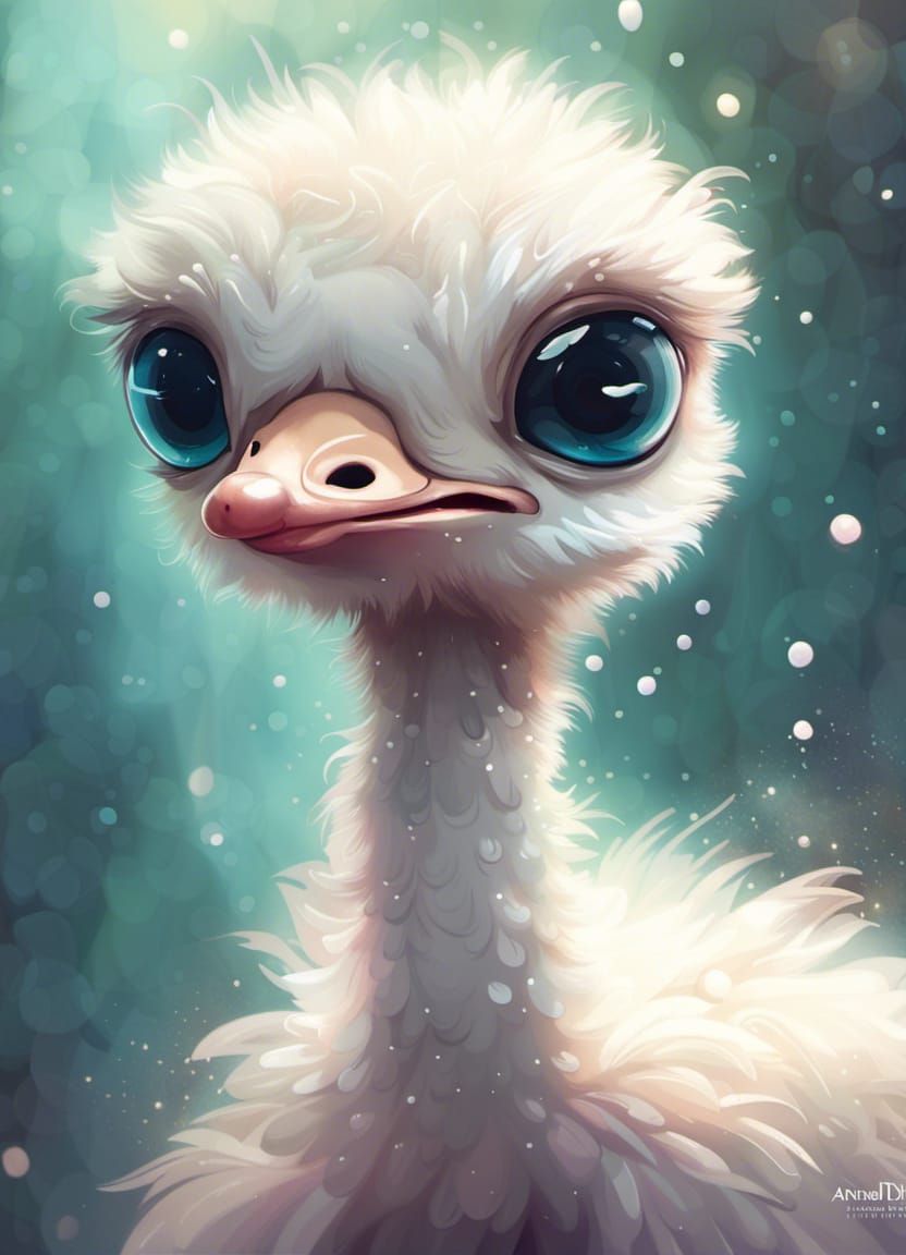 Baby ostrich ♡