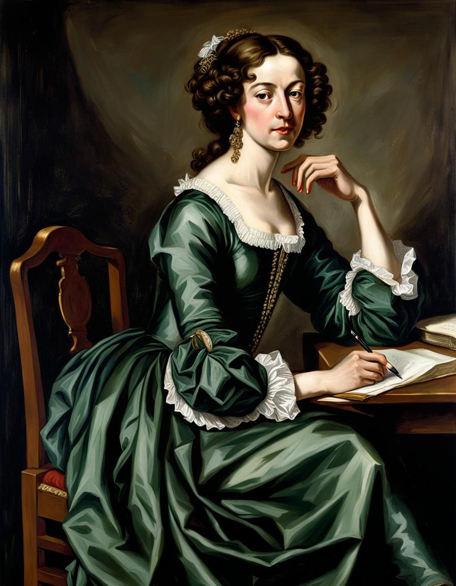 Portrait of a Writer in Baroque Style