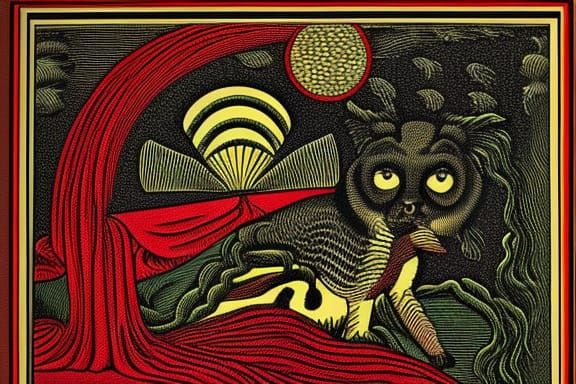 Cerberus in Pop Art Style Screen Print