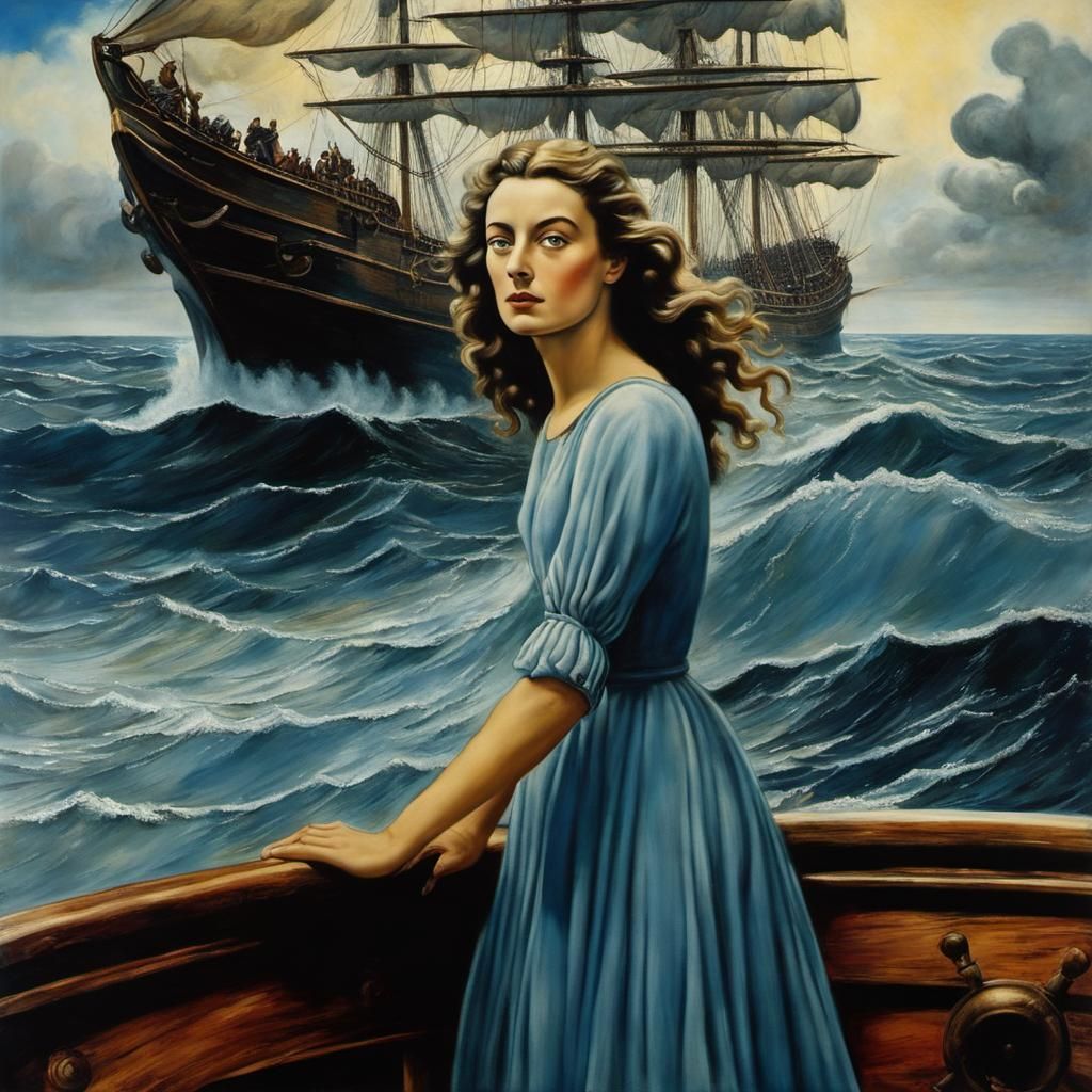 Apocalyptic Daughter of God in Surrealist Style