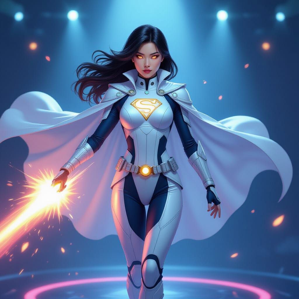 Sonic Heroine Ready to Strike in Energetic Scene