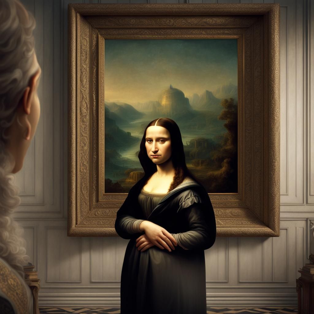 Mona Lisa Selfie: Digital Matte Painting