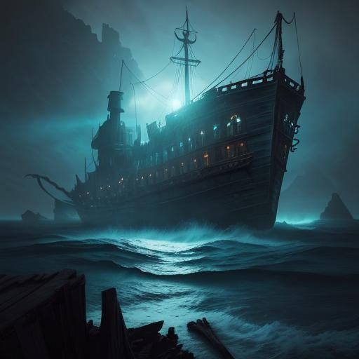 Ethereal SOS: Adventurer on a Moonlit Sea