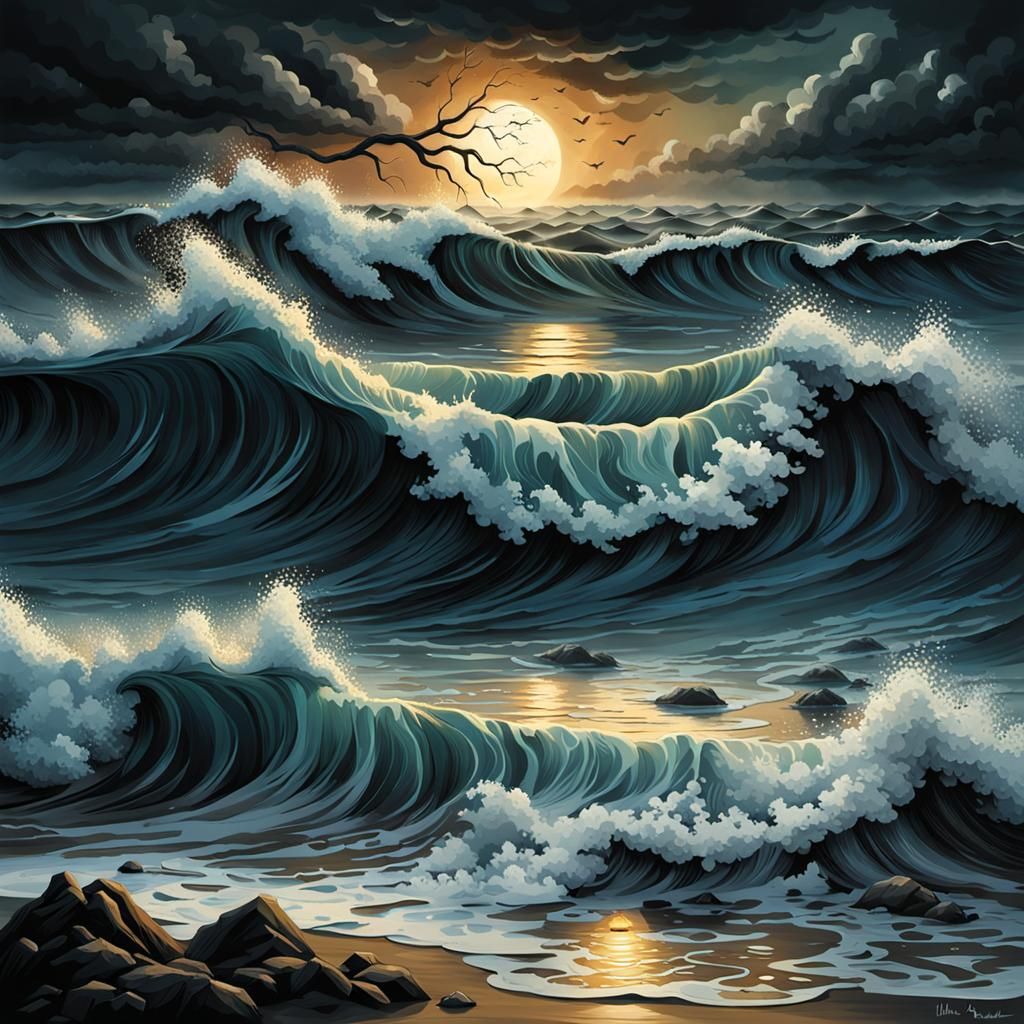 Ultrarealistic Deathly Waves and Dancing Time