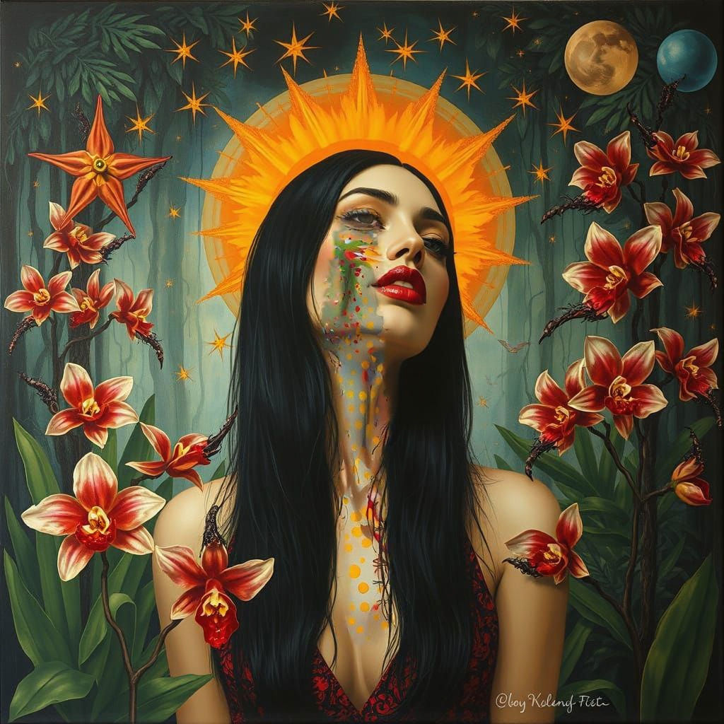 Surreal Jungle Psychosis: A Melting Oil Canvas