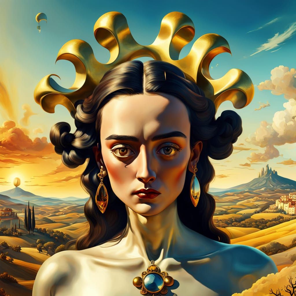 Spanish Surrealism: Dreamlike Symbols in Watercolor Style