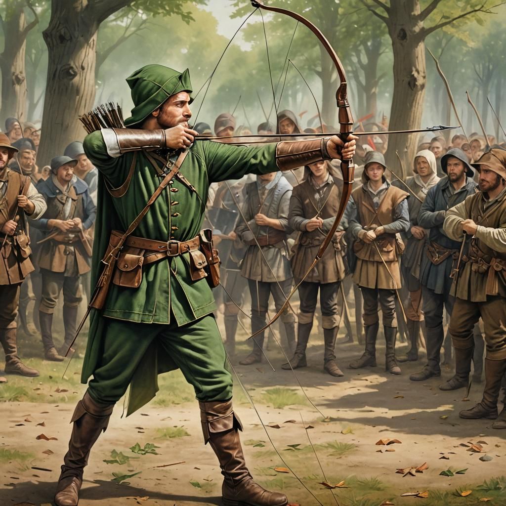 Robin Hood at an Archery Tournament