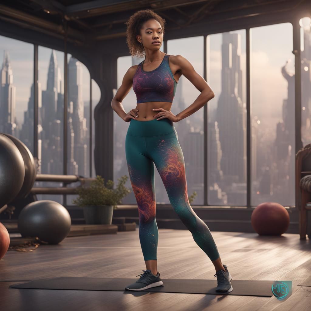 Athleisure Wear Evolution: A Detailed Digital Painting